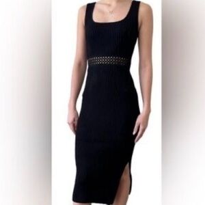 House of Harlow 1960 Black Midi Dress